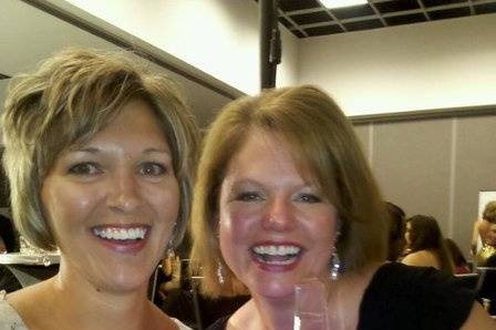 Emmy's owners Anne and Lori shortly after winning an awrd from the International Prom Association in Atlanta!