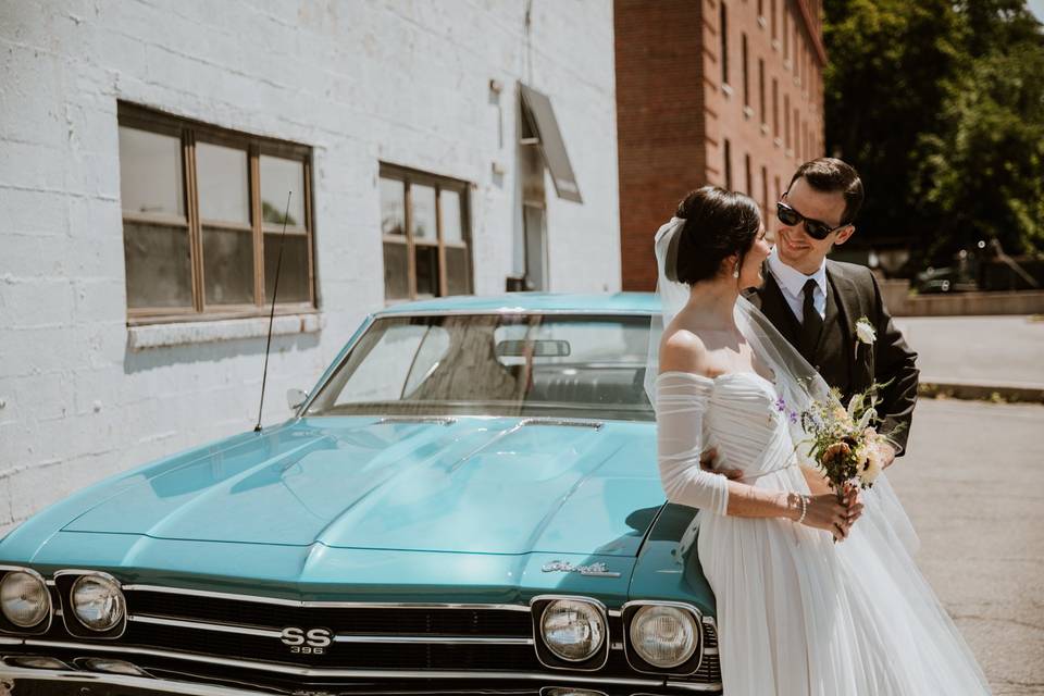 Industrial Venue & Retro Car