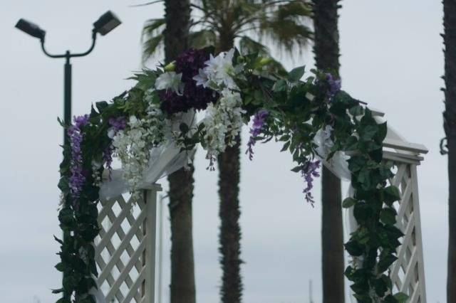 Wedding ceremony area set-up