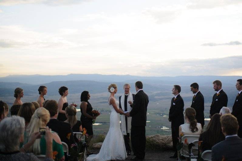 Wedding ceremony area