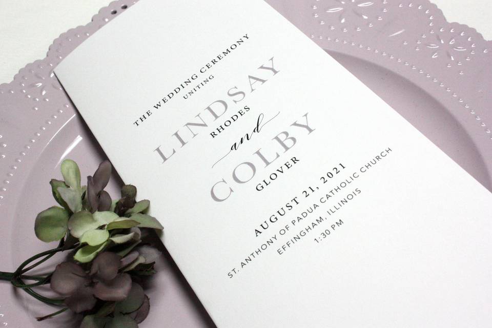 Wedding Programs