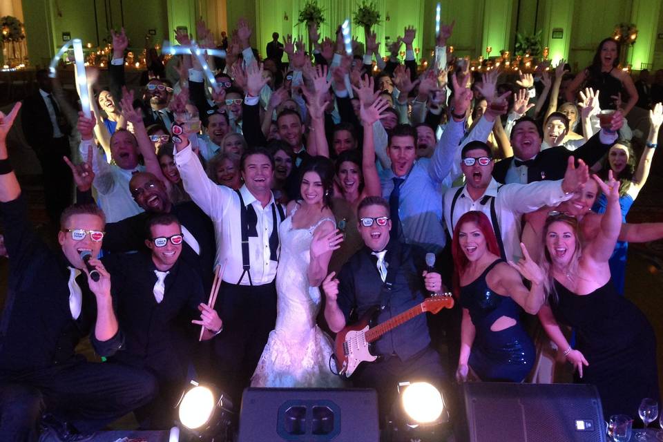 Wedding crowd