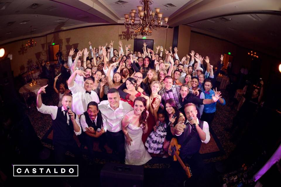 Wedding crowd