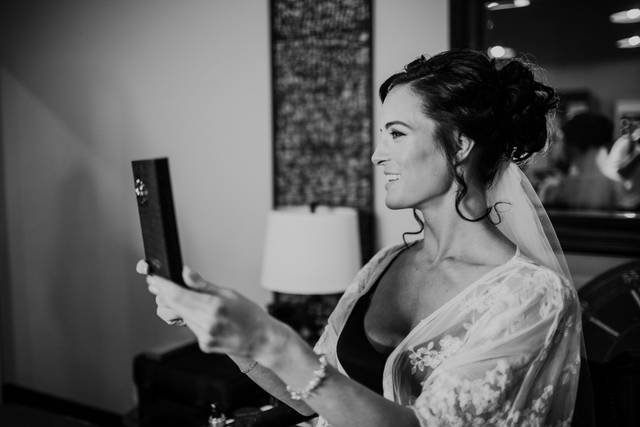 Bride getting ready
