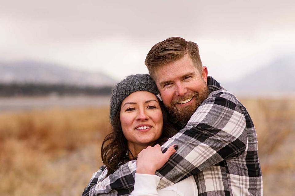 Engagement image in Big Bear