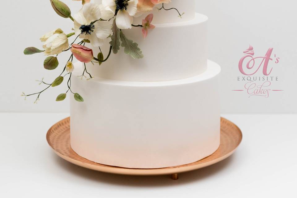 Sugar Flower Wedding Cake