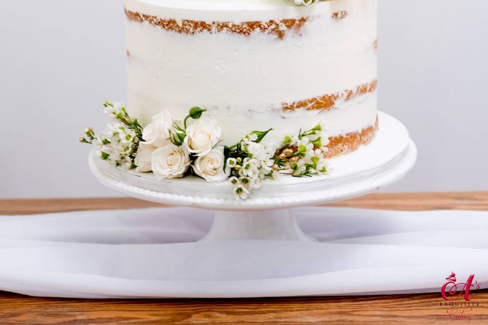 Semi-Naked Wedding Cake