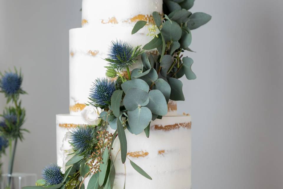 Semi-Naked Wedding Cake