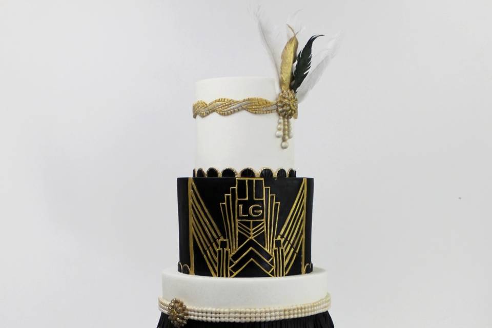 Gatsby inspired wedding cake