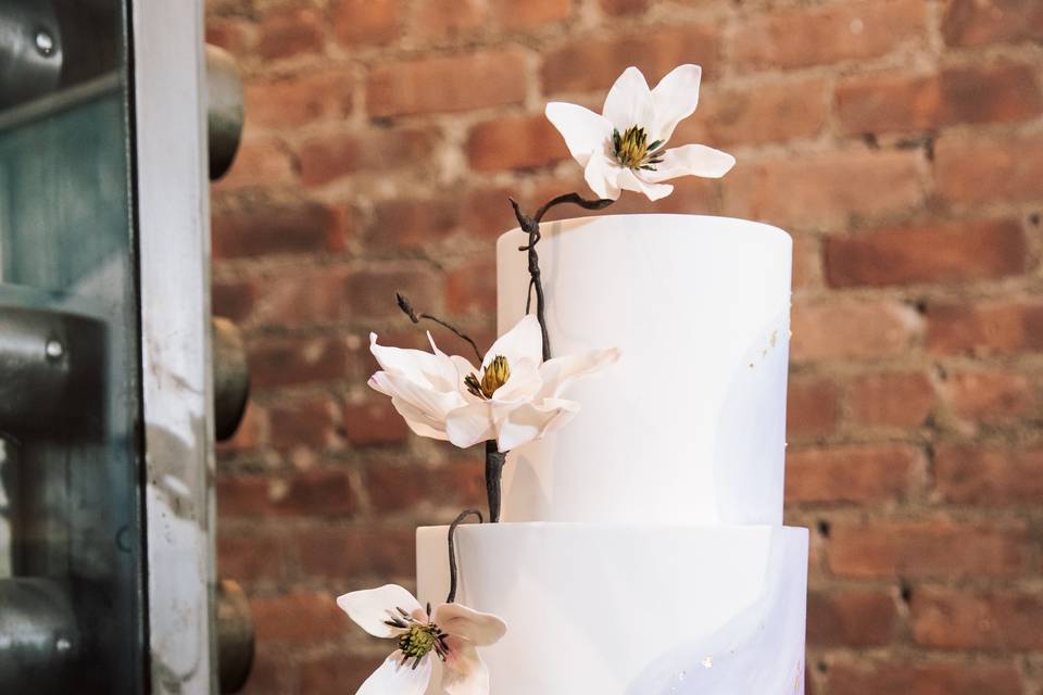 Magnolia Wedding Cake