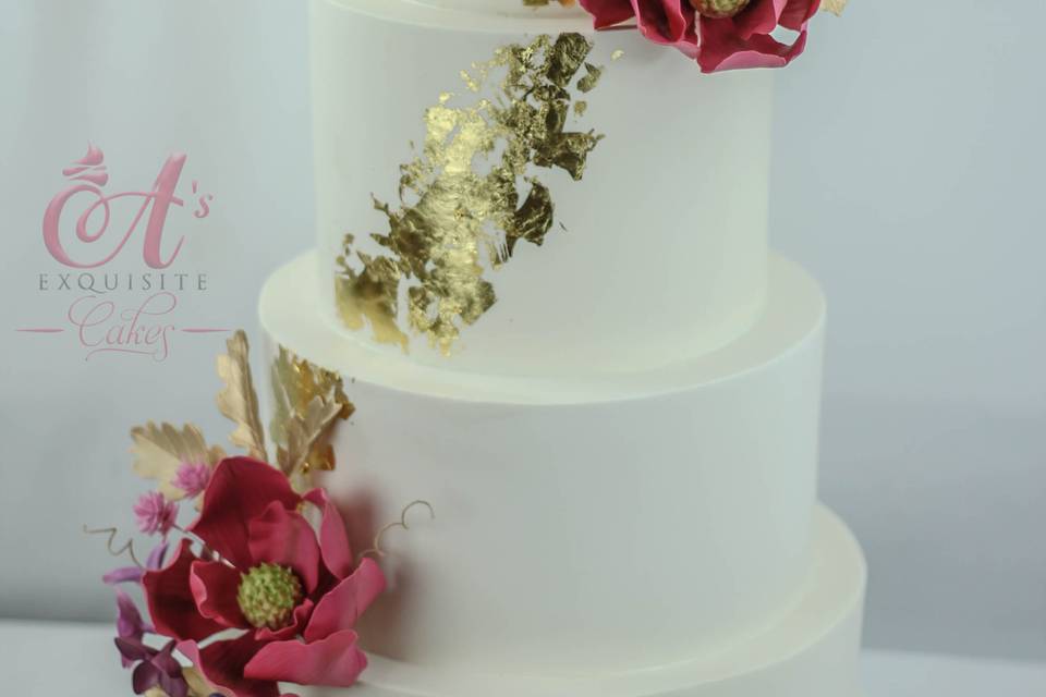 Magnolia Wedding Cake