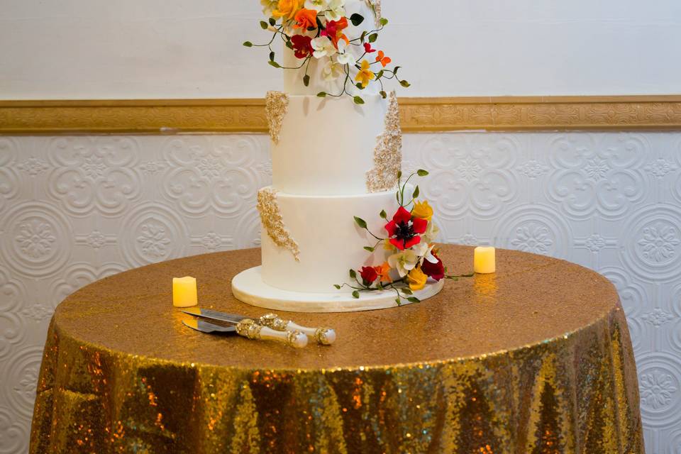 Sugar Flower Wedding Cake