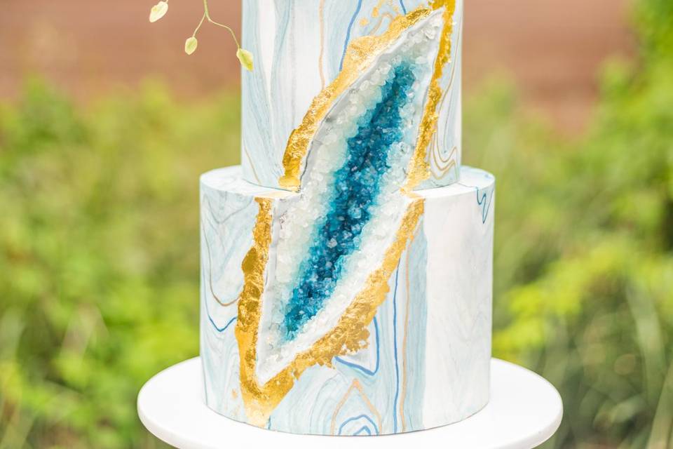 Geode Wedding Cake