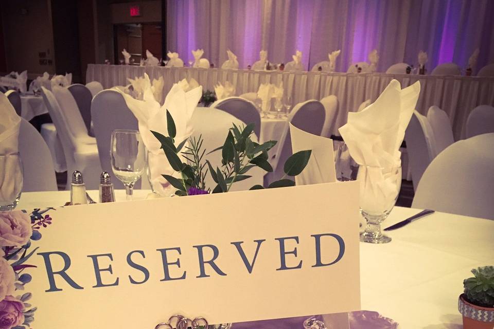 Reserved table