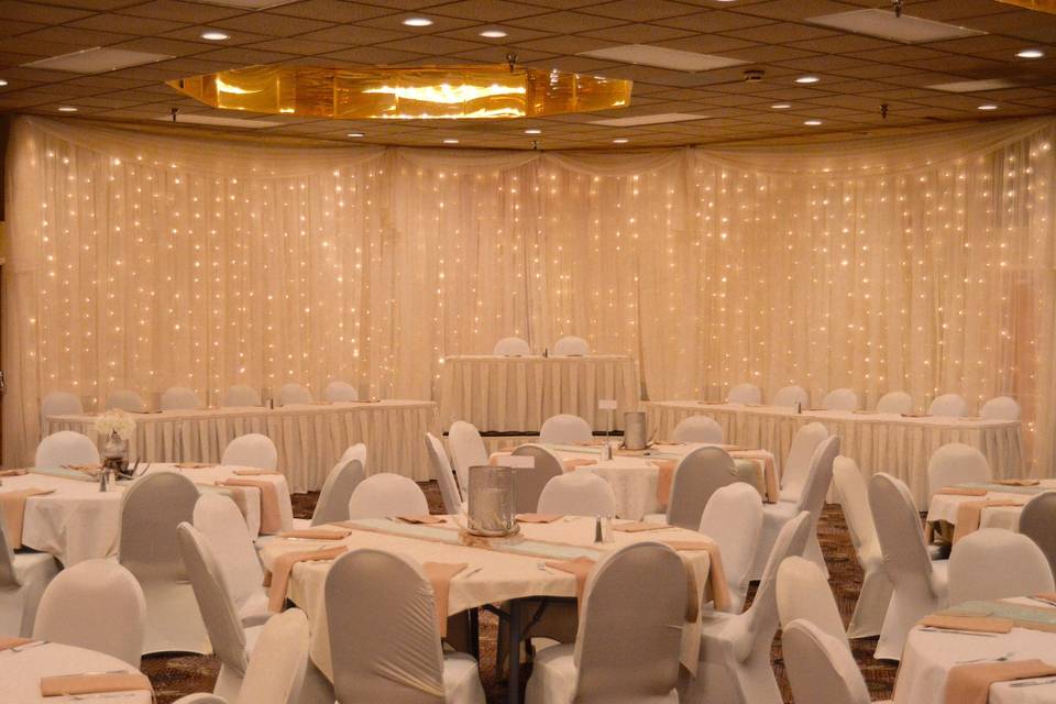 Wedding indoor reception