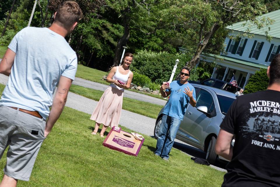 Wanna play cornhole?