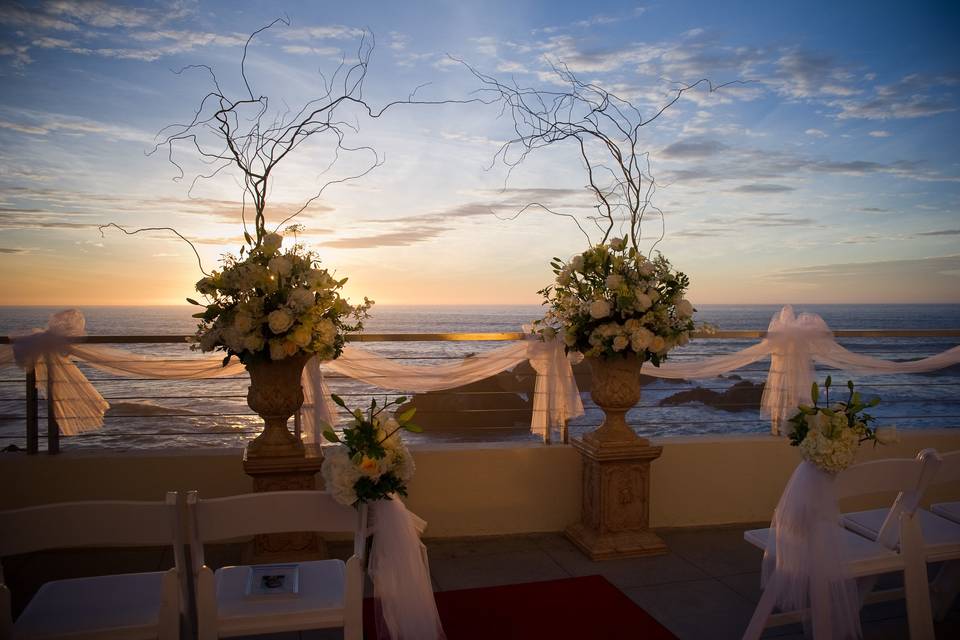 Ceremony setup