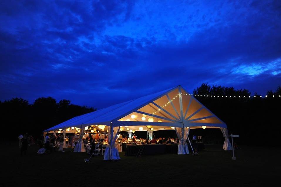 Tent in the evening