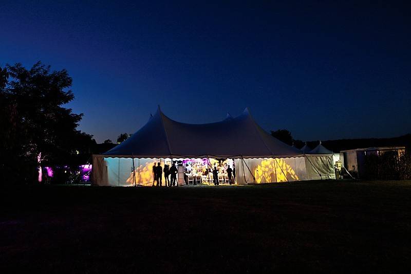 Evening at the tent