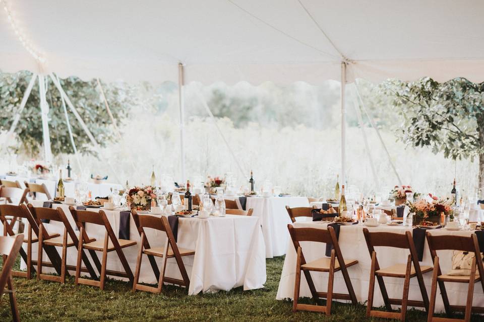 Reception tables