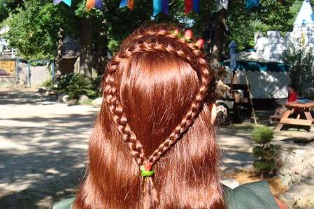 A good braid for the bride who wants braids AND flowing hair...