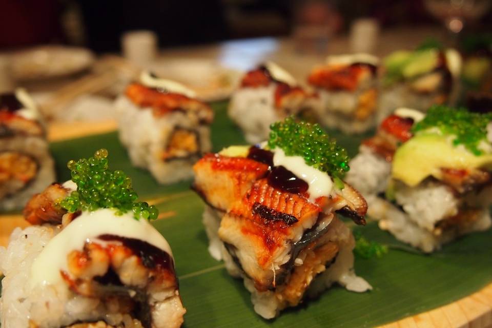 A sushi social event or party that design by Sushi private catering | Sushi catering    - Private Sushi Chef Los Angeles