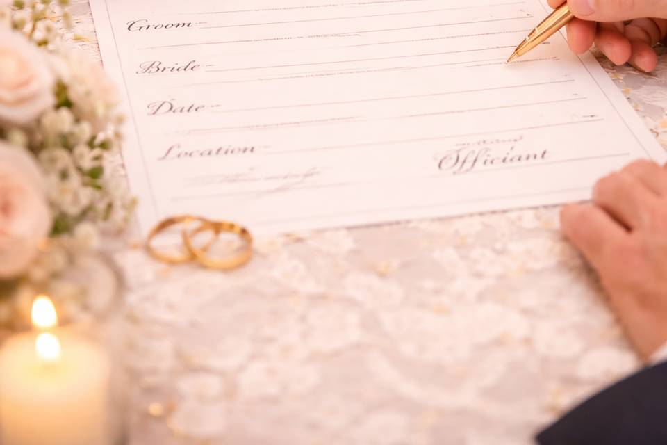 Marriage license