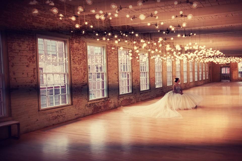 Barn Wedding String Lights