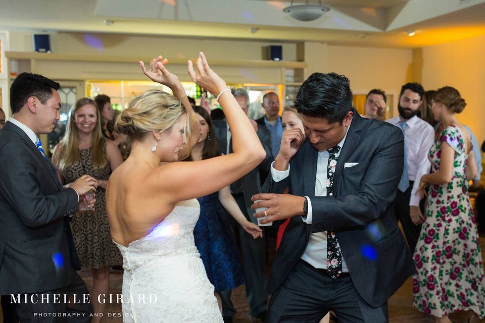 Newlyweds dance the night away