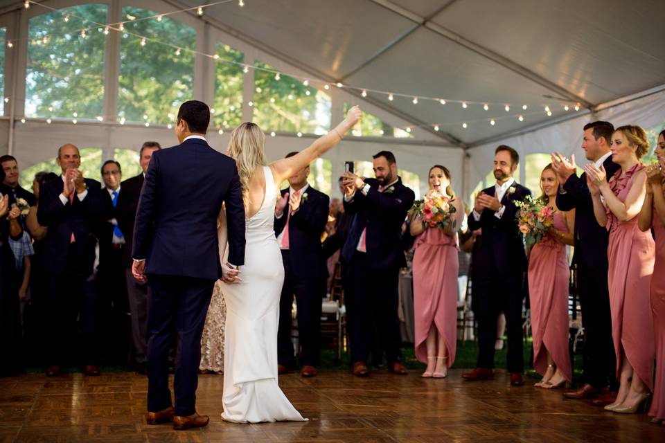 Outdoor wedding ceremony