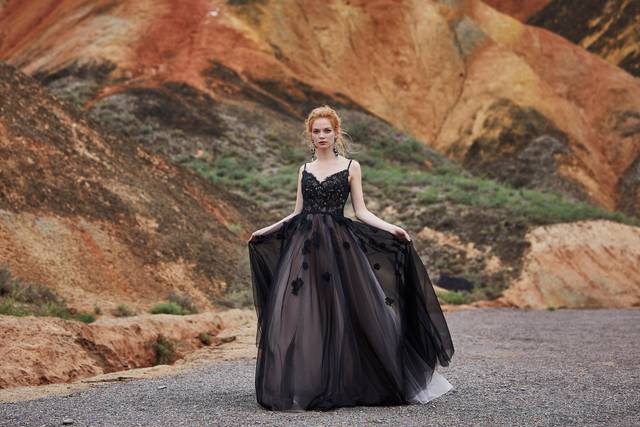 Cocomelody black best sale wedding dress