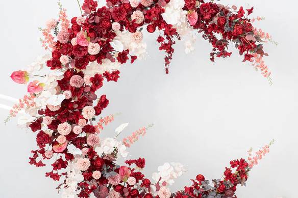Pink & Red Moon Ceremony Decor