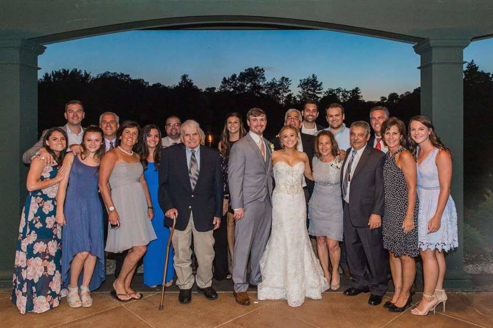 Group wedding photo