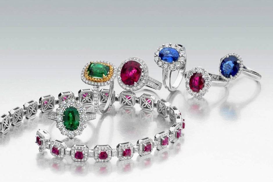 Assorted colors of diamonds