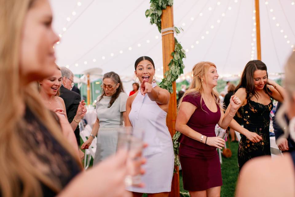 Dancing in the tent