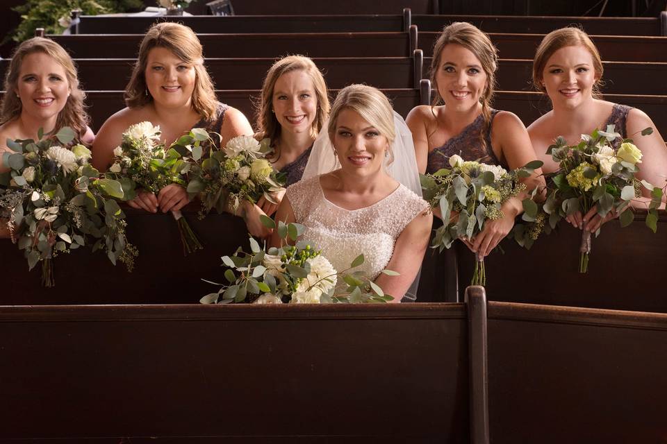 Bailie and her bridesmaids, Wartrace, Tenn.