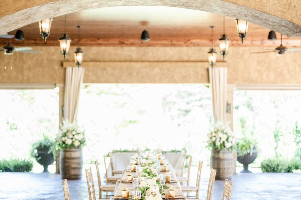 Pavilion Table Setting