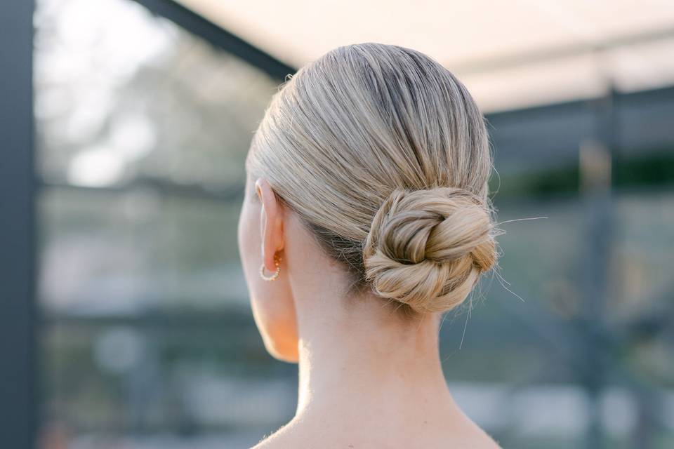 Clean updo