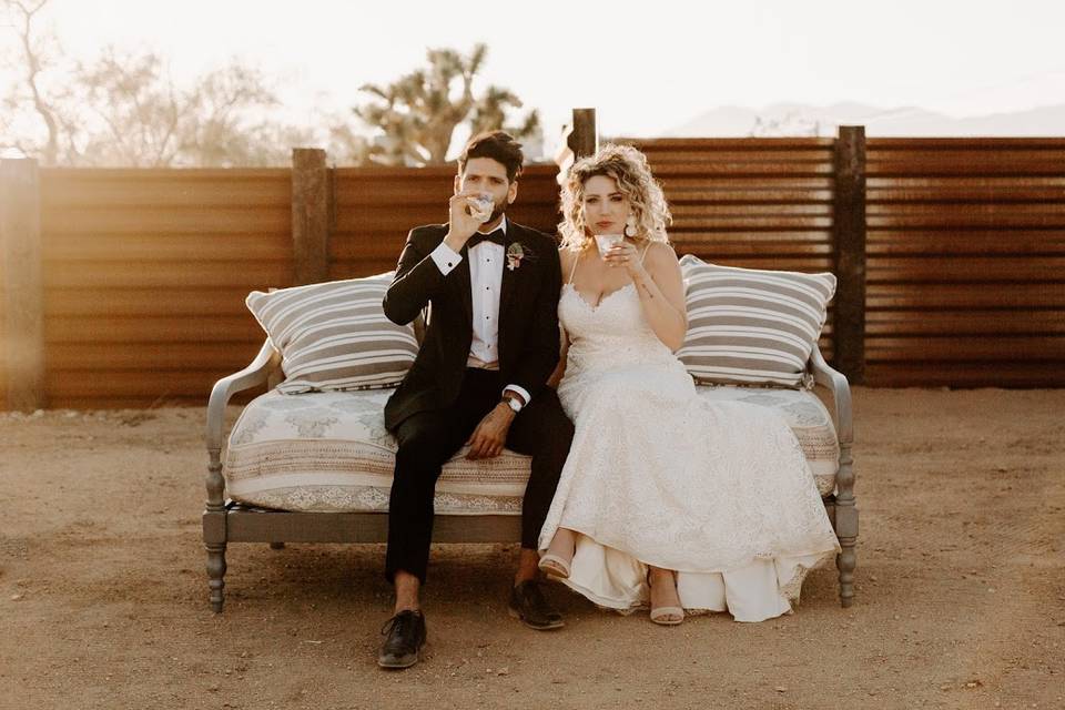 Couple on our daybed