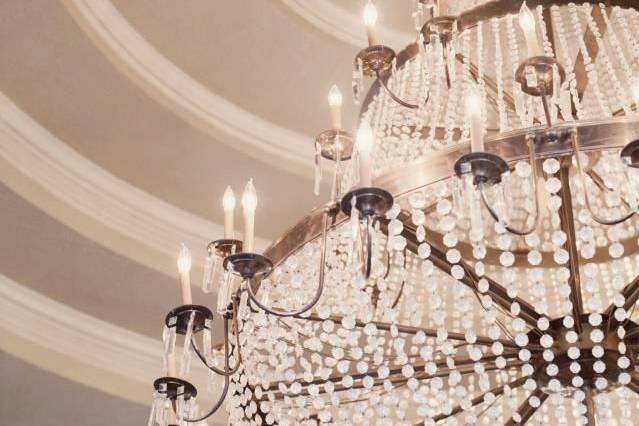 Closeup of chandelier