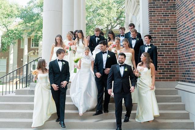 Wedding party exterior