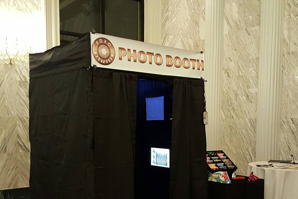 Booth setup at the event