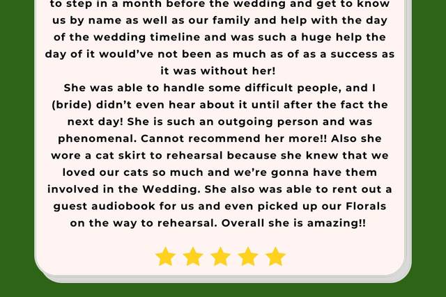 5 star review