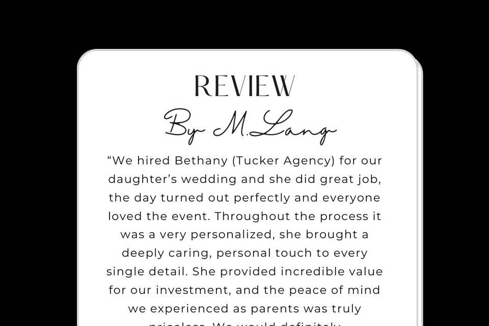 5 star review