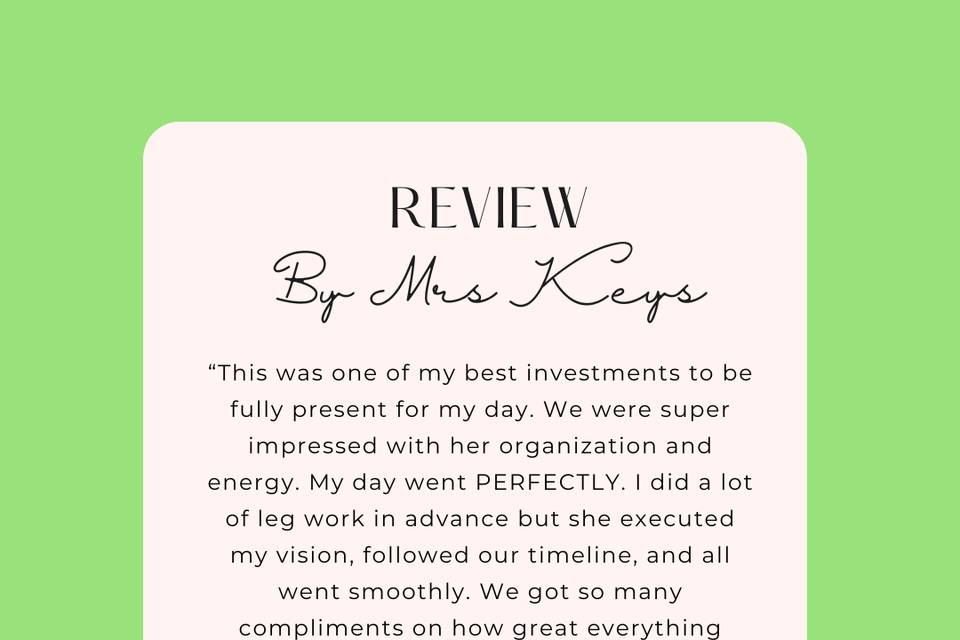 5 star review