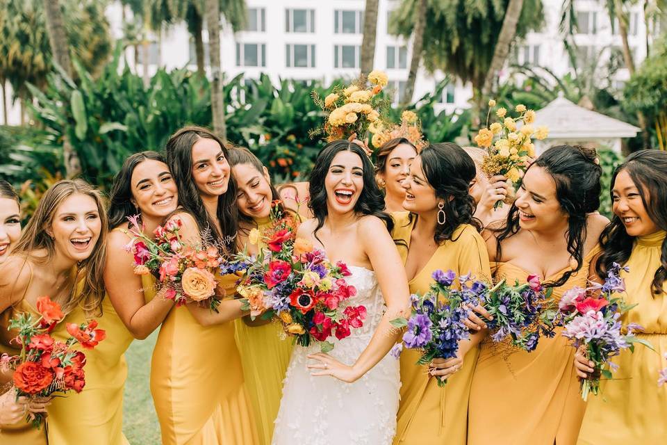 Colorful Wedding Party