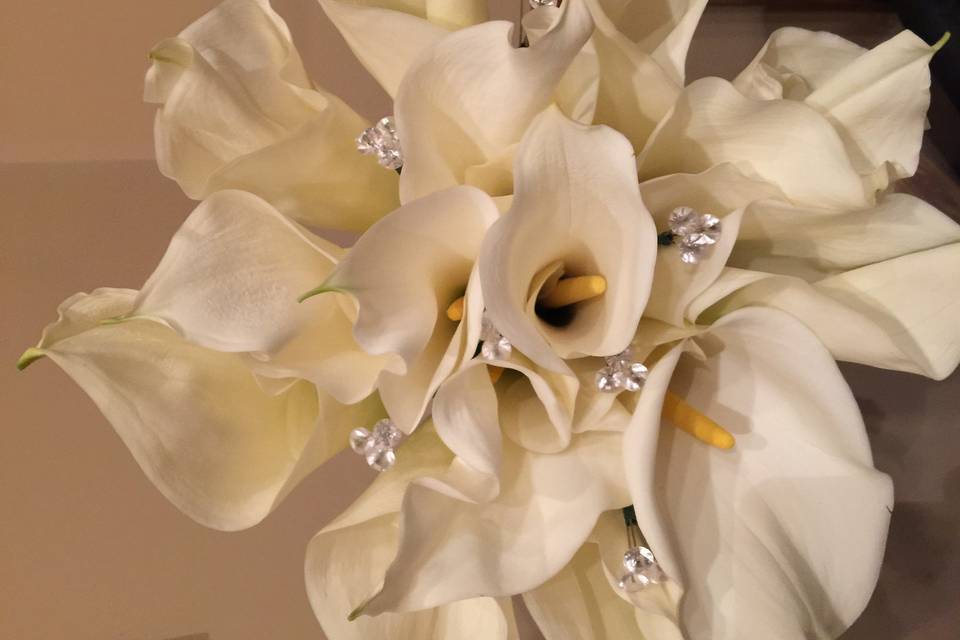 White wedding bouquet