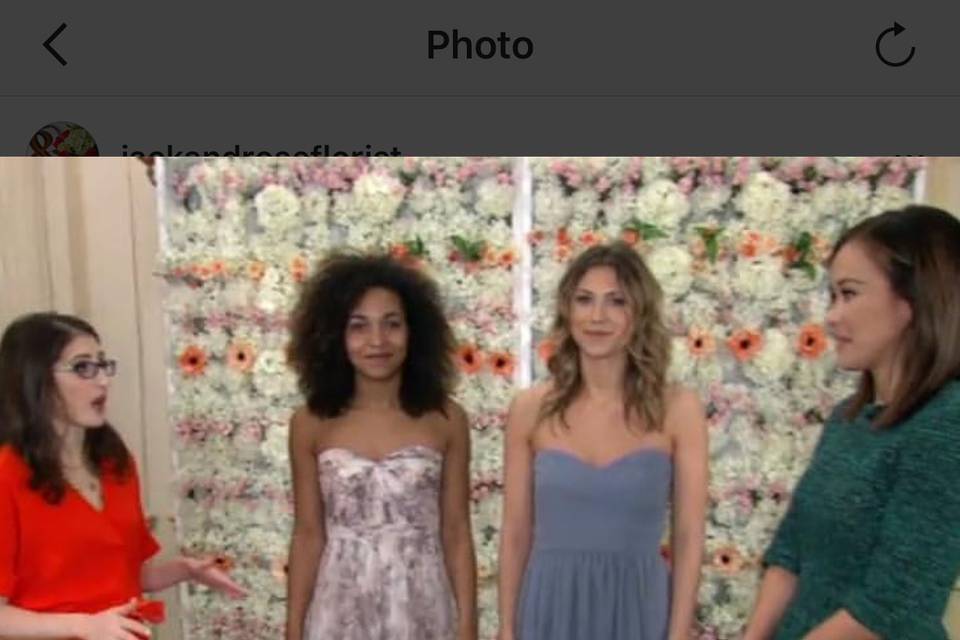 Flower Wall on Good Morning Am