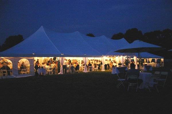 Evening tented event