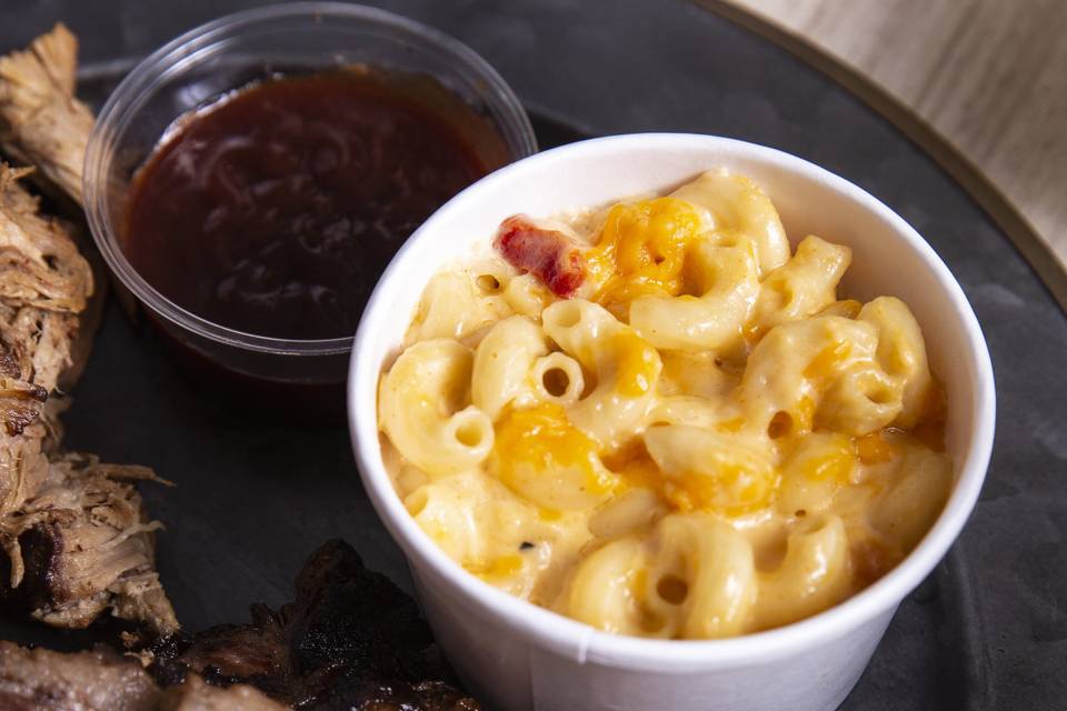 Brisket with Mac & Cheese